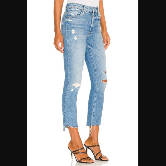 NWT Mother Superior Insider Crop Step Fray in Holy Melancholy W/ Distressing - Picture 7 of 13